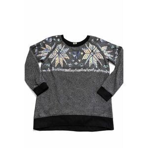 Victoria’s Secret PINK Snowflake Sequin Crewneck Pullover Sweater Women’s Medium